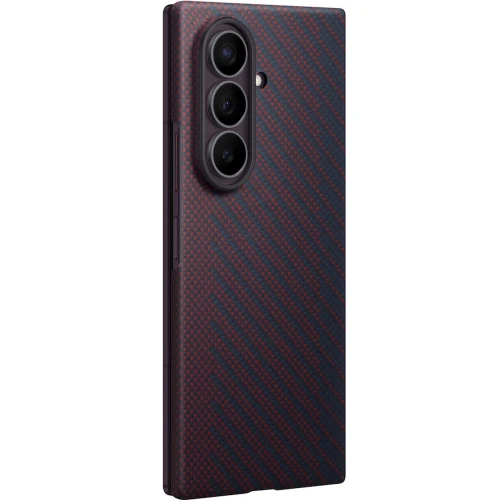 Etui + 2x folia antyrefleksyjna Samsung Carbon Magnet Case do MagSafe do Galaxy Z Fold8 Ultra, czerwone