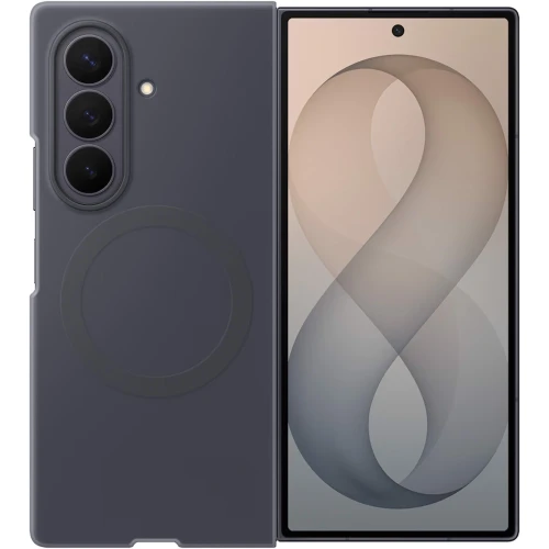 Etui + 2x folia antyrefleksyjna na przedni ekran Samsung Silicone Magnet Case do Galaxy Z Fold8 Ultra, do MagSafe, grafitowe
