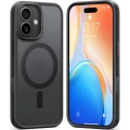 Etui Torras Guardian-Mag do MagSafe do iPhone 17, przydymione z czarną ramką