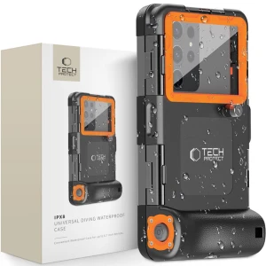 OUTLET: Etui wodoodporne Tech-Protect IPX8 Universal Diving Waterproof Case do telefonu 4,7-6,7", czarne