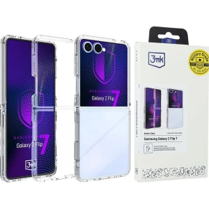 OUTLET: Etui 3mk Armor Case do Galaxy Z Flip7, przezroczyste