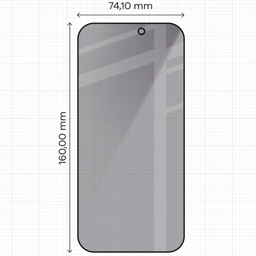 Szkło prywatyzujące z ramką aplikacyjną Bizon Glass Aplikator Shadow do iPhone 18 Pro Max, 2 zestawy (2/7)