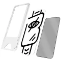 Szkło prywatyzujące z ramką aplikacyjną Bizon Glass Aplikator Shadow do iPhone 18 Pro Max, 2 zestawy (5/7)