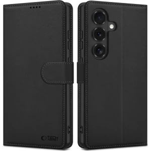 Etui z klapką Tech-Protect Wallet do Galaxy S26 FE, czarne