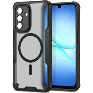 Etui Tech-Protect Rugged Shield MagSafe do Galaxy A26 / A18 / A17 5G / 4G, matowe przydymione z czarną ramką