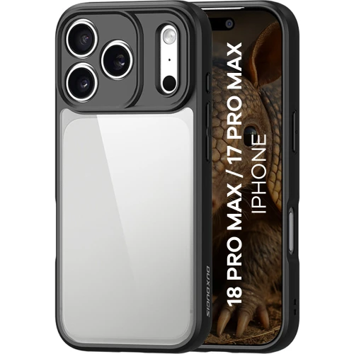 Etui Dux Ducis AIMO do iPhone 18 Pro Max / 17 Pro Max, przezroczysto-czarne (1/10)