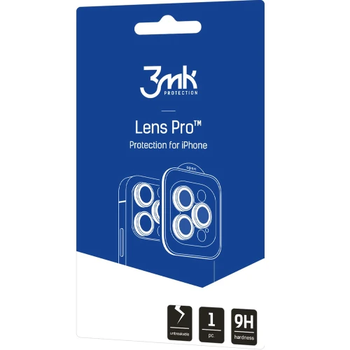 Osłona na aparat 3mk Lens Protection Pro do iPhone 18 Pro / Max, jasnoniebieskie (8/8)