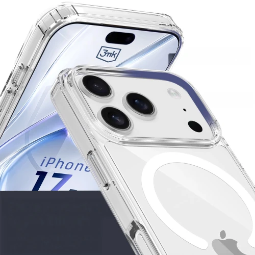 Etui 3mk Armor MagCase do MagSafe do iPhone 18 Pro / 17 Pro, przezroczysto-białe (4/12)