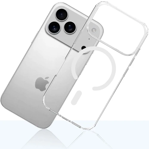 Etui 3mk Armor MagCase do MagSafe do iPhone 18 Pro / 17 Pro, przezroczysto-białe (8/12)