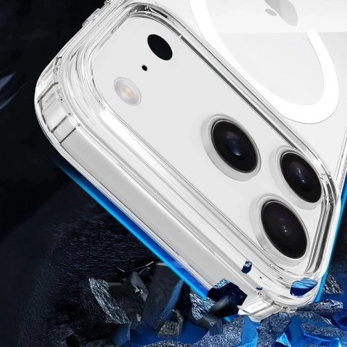 Etui 3mk Armor MagCase do MagSafe do iPhone 18 Pro / 17 Pro, przezroczysto-białe (11/12)
