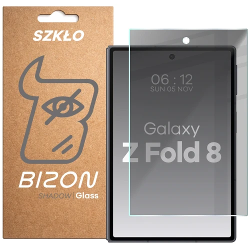 Prywatyzujące szkło hartowane Bizon Glass Clear Shadow do Galaxy Z Fold8, (1/4)