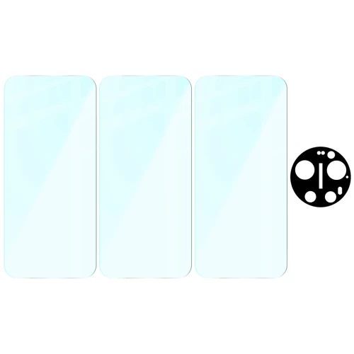 3x Szkło hartowane + szybka na aparat Bizon Glass Clear Pack do Xiaomi 17 Ultra (6/6)