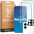 2x Szkło + szybka na aparat Bizon Glass Edge Pack do OPPO Reno16 Pro (1/6)