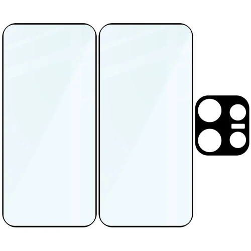 2x Szkło + szybka na aparat Bizon Glass Edge Pack do OPPO Reno16 Pro (6/6)
