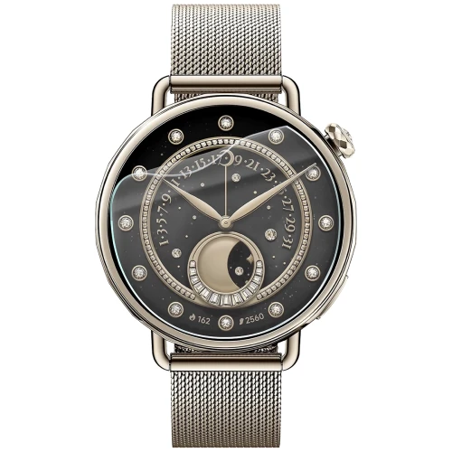 Folia ochronna na ekran zegarka Bizon Watch Film HydroFlex do Xiaomi Watch S4 41mm, 3 sztuki (2/5)