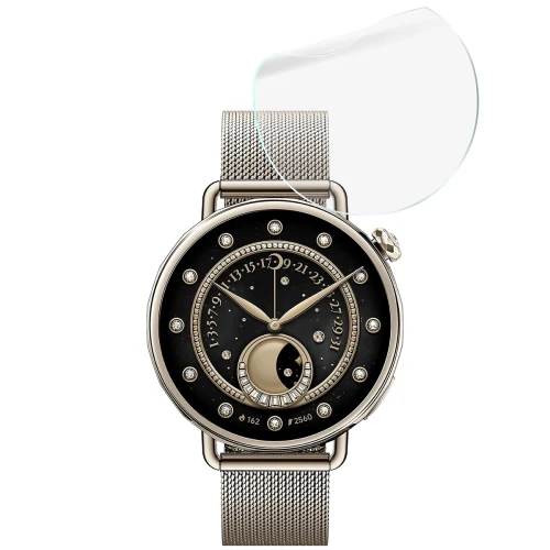 Folia ochronna na ekran zegarka Bizon Watch Film HydroFlex do Xiaomi Watch S4 41mm, 3 sztuki (5/5)