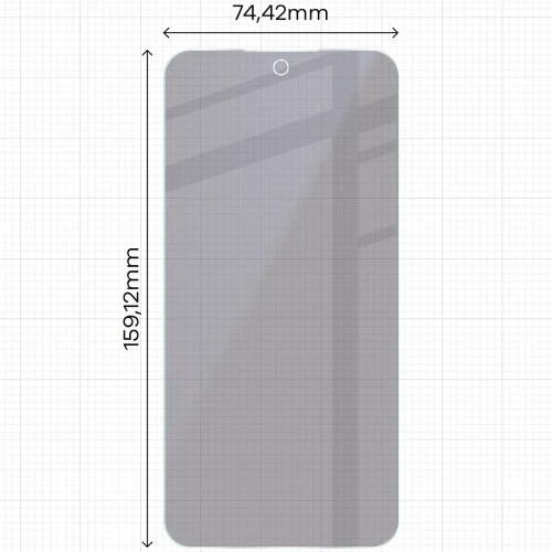 2x Prywatyzujące szklo hybrydowe z eko aplikatorem Bizon Eplikator Hybrid Shadow do Galaxy A37 5G (2/5)