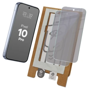 2x Prywatyzujące szklo hybrydowe z eko aplikatorem Bizon Eplikator Hybrid Shadow do Google Pixel 10 Pro