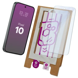 2x Szkło hybrydowe z eko aplikatorem Bizon Eplikator Hybrid Mule do Google Pixel 10