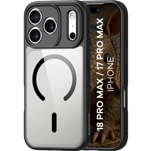 Etui Dux Ducis Aimo Mag do iPhone 18 Pro Max / 17 Pro Max, przezroczysto-czarne (1/11)