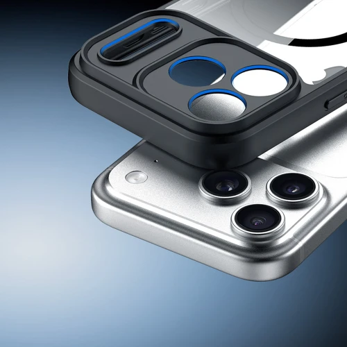 Etui Dux Ducis Aimo Mag do iPhone 18 Pro Max / 17 Pro Max, przezroczysto-czarne (9/11)