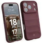 Pancerne etui Bizon Case Tur do iPhone 18 Pro / 17 Pro, burgundowe