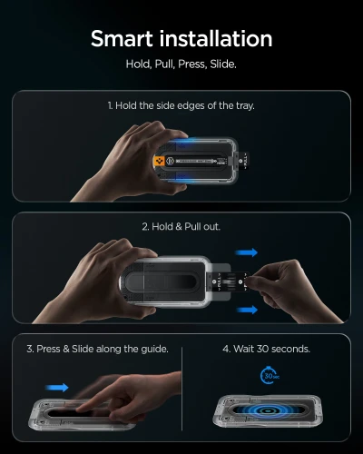 Szkło do etui + Aplikator Spigen Glas.tR EZ Fit Pro 1-Pack (AC) do Galaxy S26 FE (6/12)