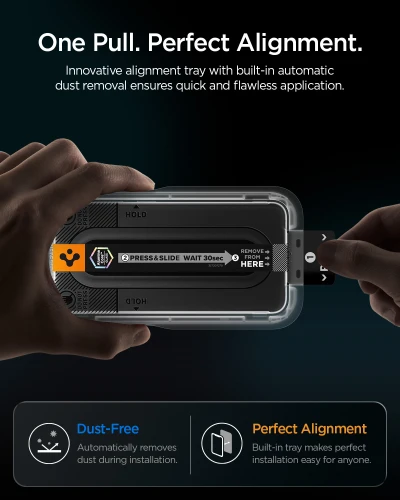 Szkło do etui + Aplikator Spigen Glas.tR EZ Fit Pro 1-Pack (AC) do Galaxy S26 FE (10/12)