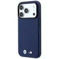 Etui BMW M Carbon Metal Logo MagSafe do iPhone 18 Pro Max / 17 Pro Max, granatowe (2/8)