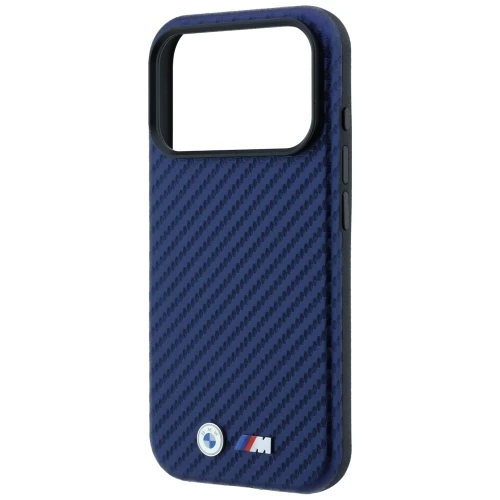 Etui BMW M Carbon Metal Logo MagSafe do iPhone 18 Pro Max / 17 Pro Max, granatowe (6/8)