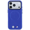 Etui BMW M Carbon Printed Ring MagSafe do iPhone 18 Pro Max / 17 Pro Max, niebieskie karbonowe (3/8)
