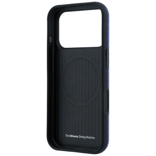 Etui BMW M Carbon Printed Ring MagSafe do iPhone 18 Pro Max / 17 Pro Max, niebieskie karbonowe (7/8)