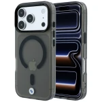 Etui BMW HC Sign Frosted IML MetaL Logo MagSafe do iPhone 18 Pro Max / 17 Pro Max, przezroczysto-czarne