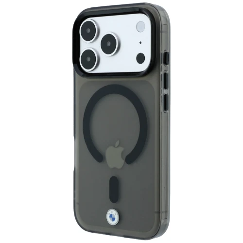Etui BMW HC Sign Frosted IML MetaL Logo MagSafe do iPhone 18 Pro Max / 17 Pro Max, przezroczysto-czarne (2/9)