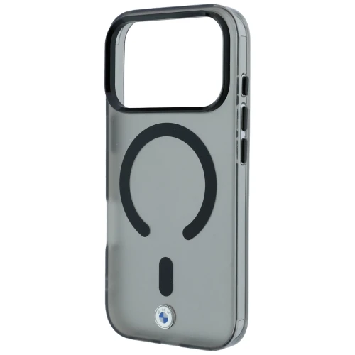 Etui BMW HC Sign Frosted IML MetaL Logo MagSafe do iPhone 18 Pro Max / 17 Pro Max, przezroczysto-czarne (6/9)