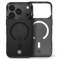 Etui BMW HC Sign Frosted IML MetaL Logo MagSafe do iPhone 18 Pro Max / 17 Pro Max, przezroczysto-czarne (8/9)