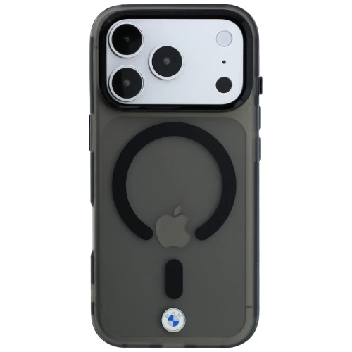 Etui BMW HC Sign Frosted IML MetaL Logo MagSafe do iPhone 18 Pro / 17 Pro, przezroczysto-czarne (3/9)