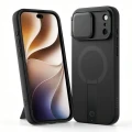 Etui z osłoną aparatu Tech-Protect Kevlar Aura do iPhone 18 Pro Max / 17 Pro Max do MagSafe, czarne (2/7)