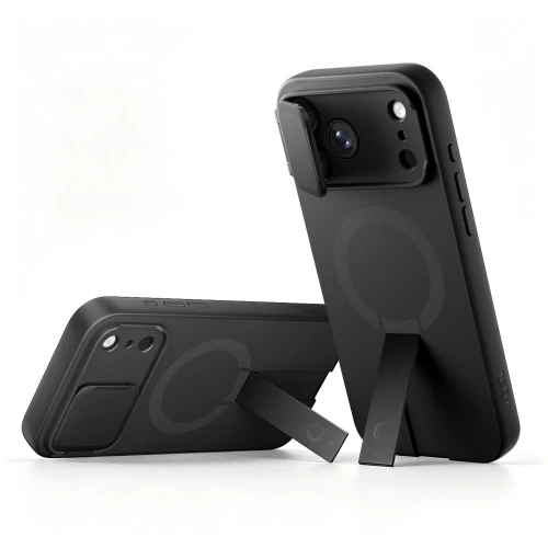 Etui z osłoną aparatu Tech-Protect Kevlar Aura do iPhone 18 Pro Max / 17 Pro Max do MagSafe, czarne (3/7)