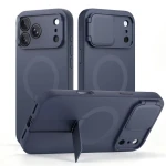 Etui z osłoną aparatu Tech-Protect Kevlar Aura do iPhone 18 Pro / 17 Pro do MagSafe, granatowe