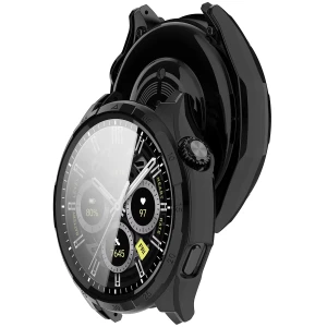 Etui ze szkłem do zegarka Bizon Case Watch Adamo do Honor Watch 6 / 6 Plus, czarne