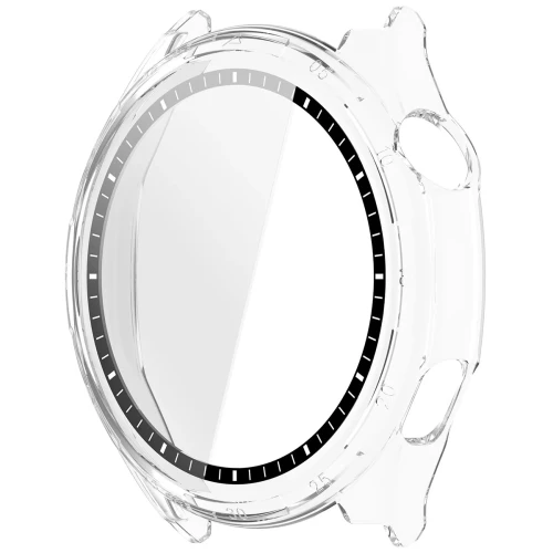 Etui ze szkłem do zegarka Bizon Case Watch Adamo do Honor Watch 6 / 6 Plus, przezroczyste (3/8)