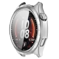 Etui ze szkłem do zegarka Bizon Case Watch Adamo do Honor Watch 6 / 6 Plus, satynowo srebrne (5/8)