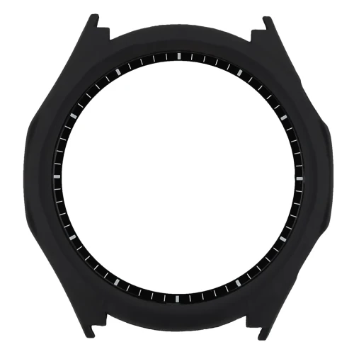 Etui ze szkłem do zegarka Bizon Case Watch Adamo do Honor Watch 6 / 6 Plus, matowe czarne (8/8)