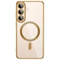 Etui z osłoną aparatu Tech-Protect MagFlex do Galaxy S26 FE do MagSafe, przezroczysto-złote (3/9)