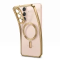 Etui z osłoną aparatu Tech-Protect MagFlex do Galaxy S26 FE do MagSafe, przezroczysto-złote (5/9)