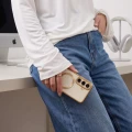 Etui z osłoną aparatu Tech-Protect MagFlex do Galaxy S26 FE do MagSafe, przezroczysto-złote (6/9)