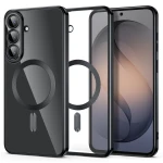 Etui z osłoną aparatu Tech-Protect MagFlex do Galaxy S26 FE do MagSafe, przezroczysto-czarne