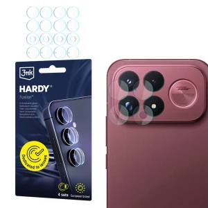 4x Szkło hybrydowe na soczewki aparatu, 3mk Hardy Fusion Lens Protection do Xiaomi POCO F9 Ultra