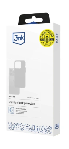 Etui 3mk Matt Case do Xiaomi Redmi 17 5G / 4G, czarne matowe (2/3)